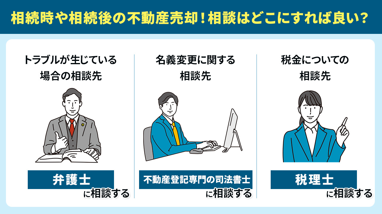 相続時や相続後の不動産売却!相談はどこにすれば良い?