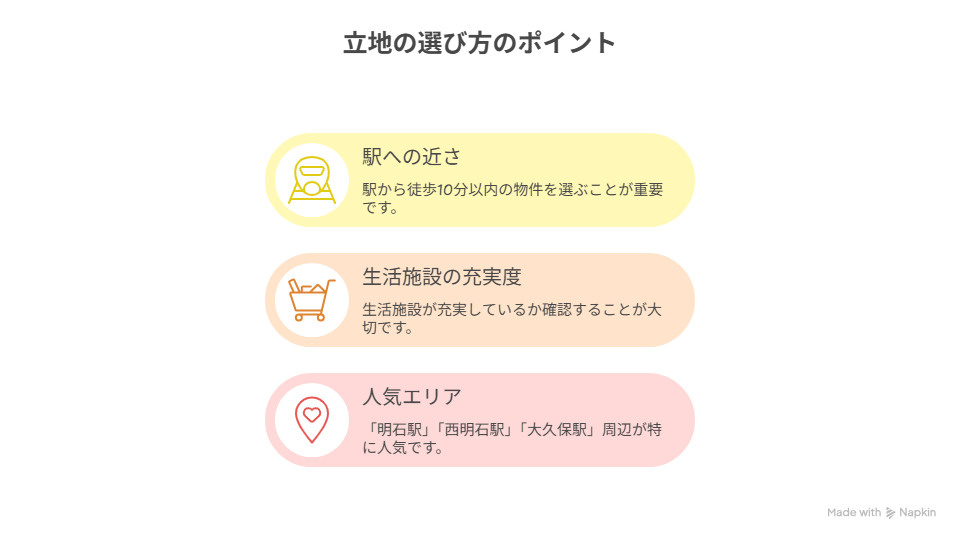 立地の選び方のポイント