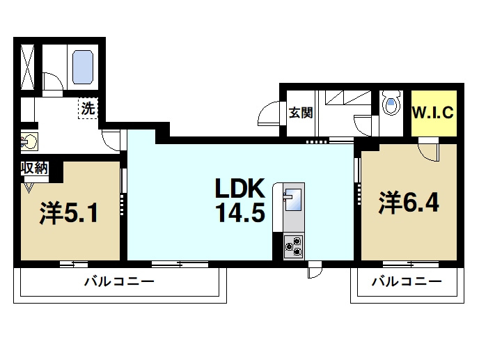 サクラ・メゾン西大寺の間取り図3