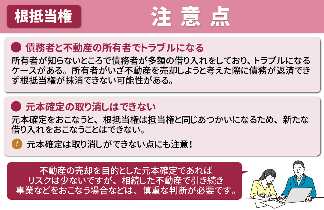 根抵当権がついた不動産を売却する際の2つの注意点とは