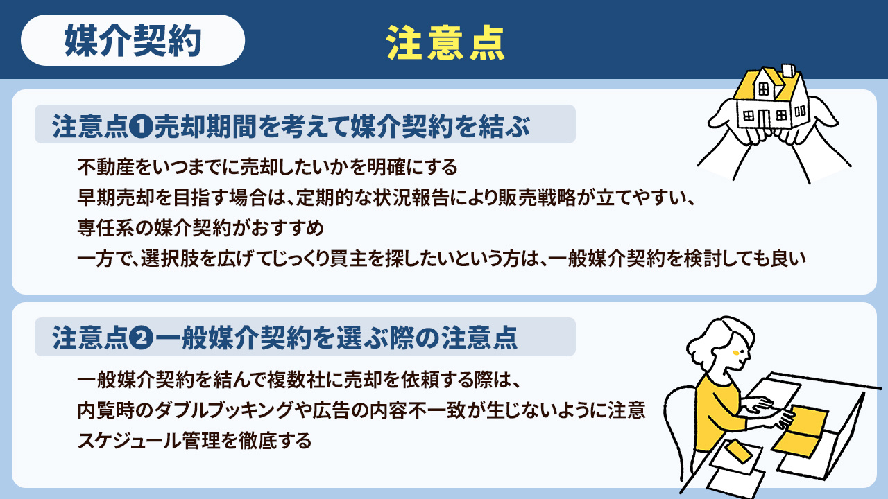 不動産売却における媒介契約の注意点