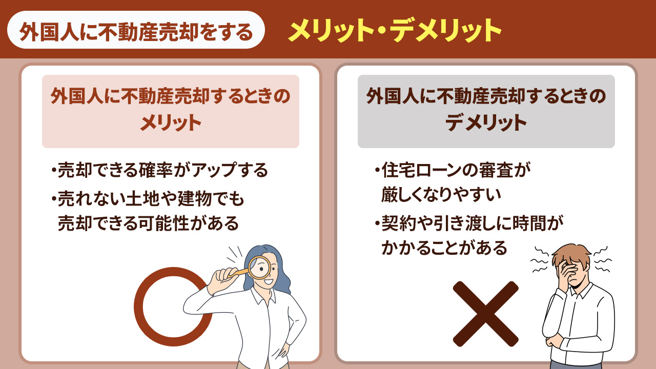 外国人に不動産売却するときのメリット・デメリット