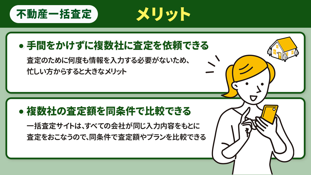 不動産一括査定のメリットとは