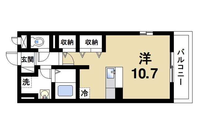 カーサあやめ池の間取り図2