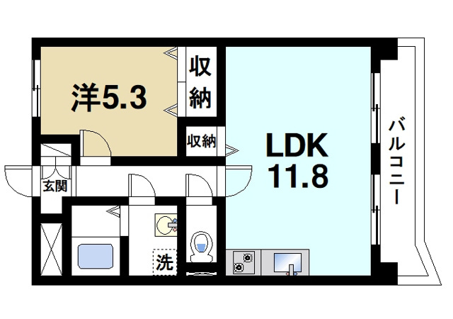 Hale学園前の間取り図1