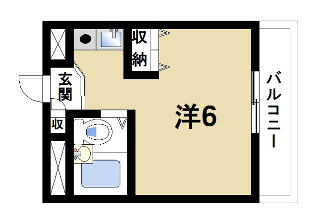 シティパレスあやめ池P8の間取り図2