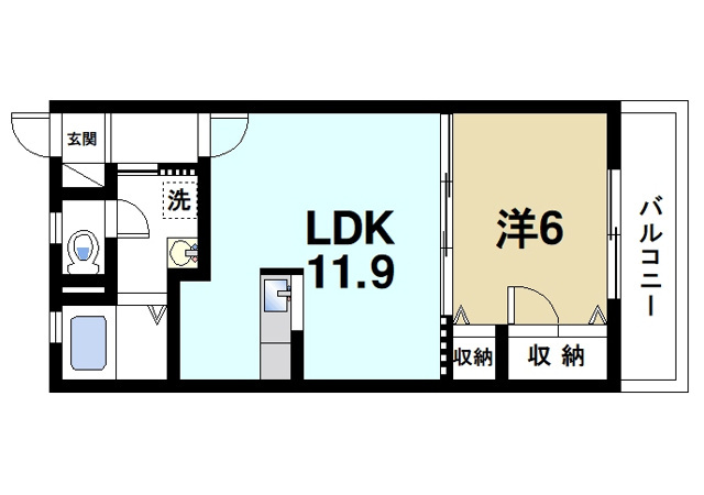アネシスあやめ池の間取り図1