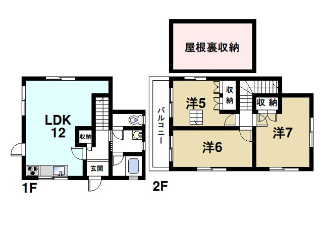 六条1丁目戸建(30-50)の間取り図1