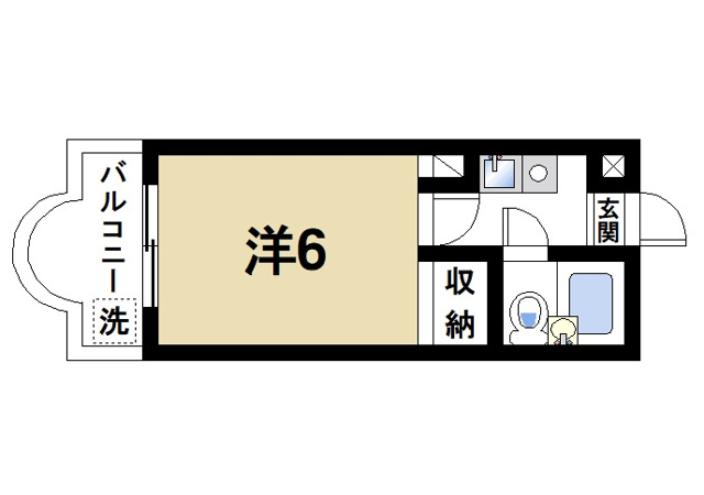 カルム学園前の間取り図1