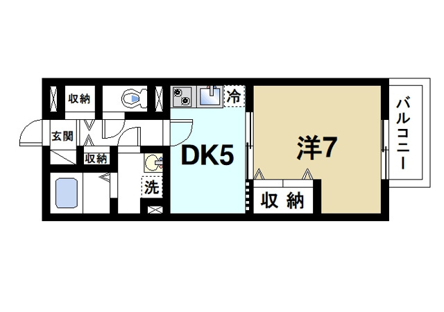 グランモア学園前の間取り図1