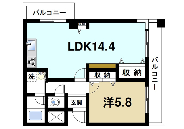 アネシス学園前の間取り図2