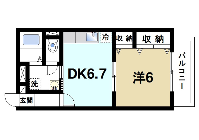 グレイス学園前の間取り図1