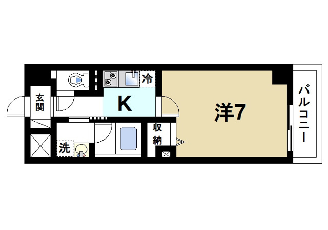 サンシャイン 富雄駅前の間取り図1