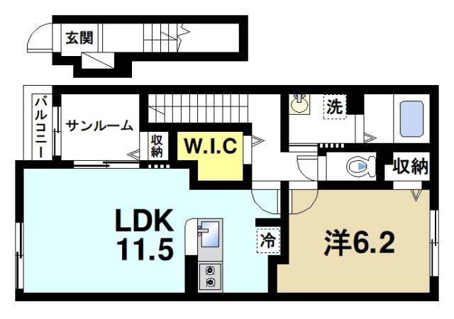 メゾンクレールの間取り図2