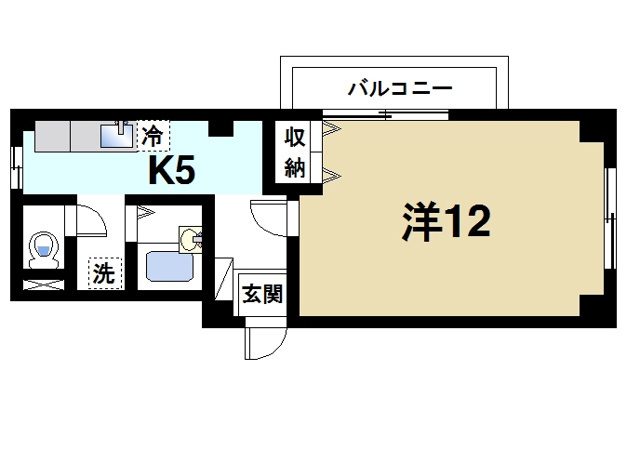 ジュネス東生駒の間取り図4