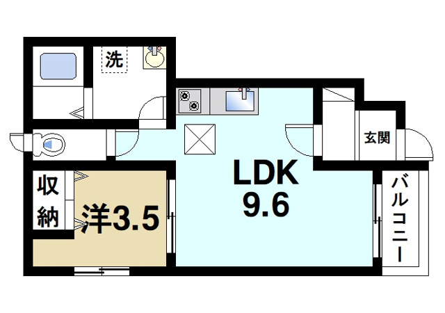 オリエンテドゥーエの間取り図1