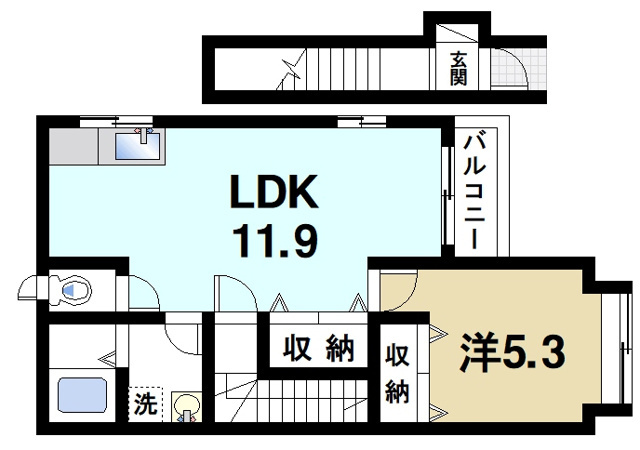 オリエンテドゥーエの間取り図2