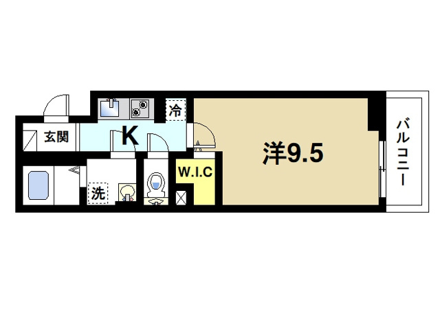 グランツ東生駒の間取り図2