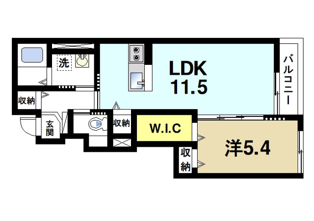 Ariette Villa 東生駒の間取り図1
