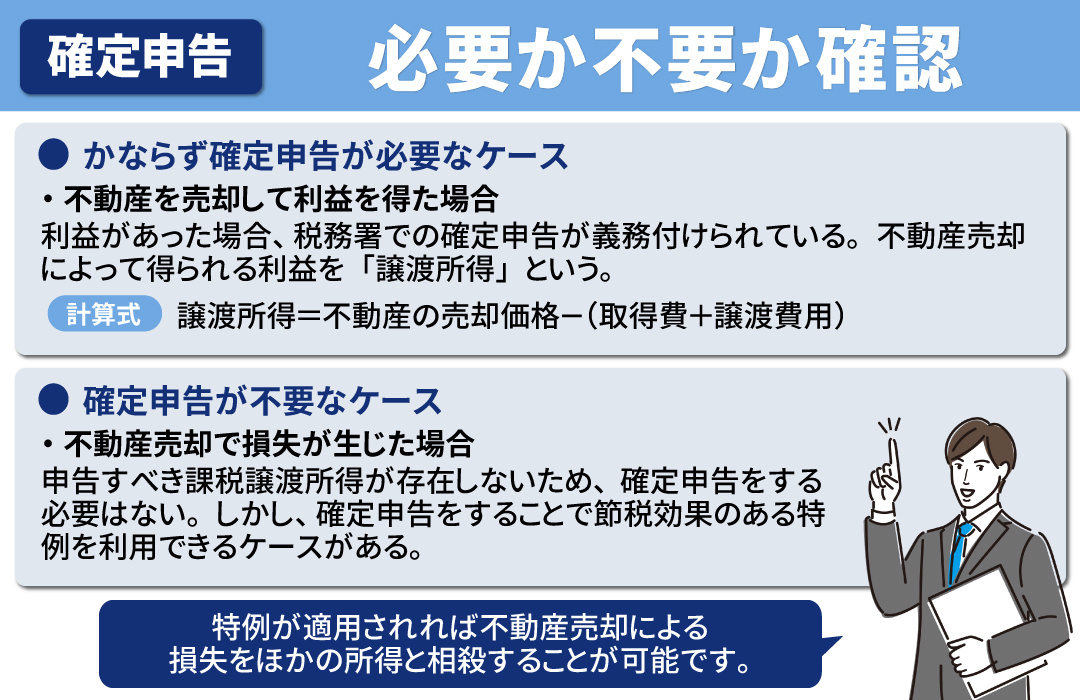 不動産売却後の確定申告が必要か不要かを確認する方法とは