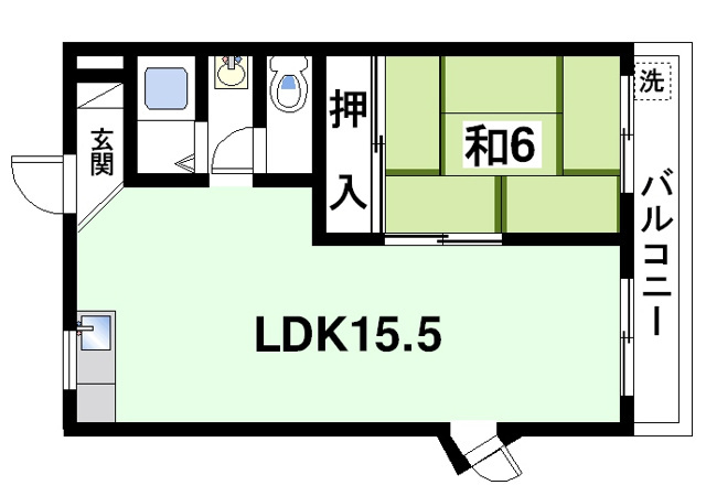 ハピネスハウス郡山Ⅰの間取り図3
