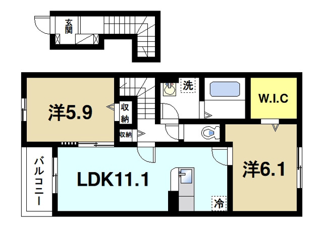 メゾン ラ シャンスNの間取り図2