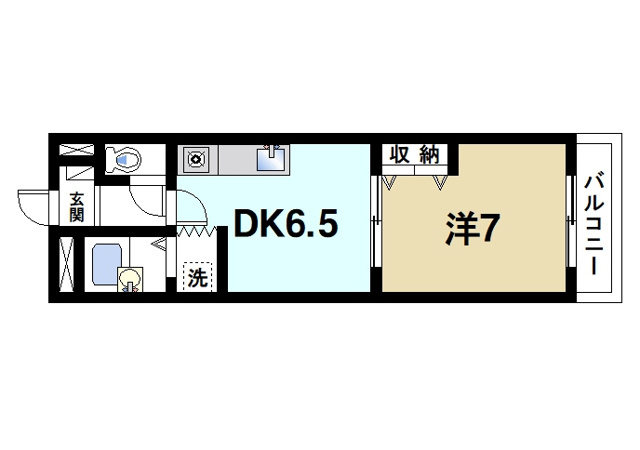 ウェストヴィレッジの間取り図1