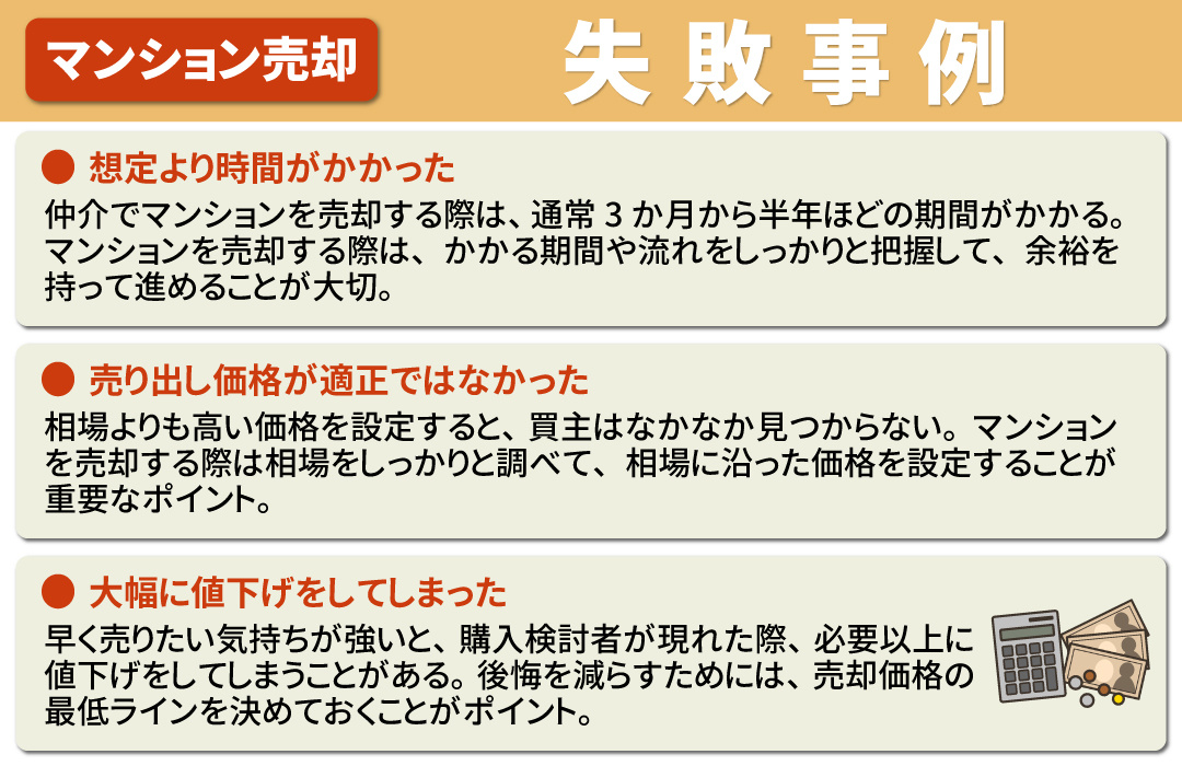 マンションを売却した際に多い失敗事例とその対策