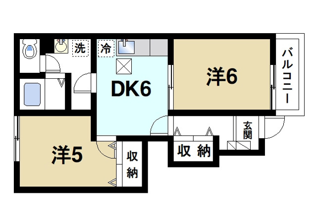 エーデル南の間取り図1