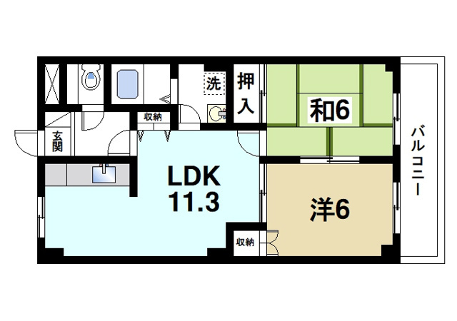 カサファミリアの間取り図1
