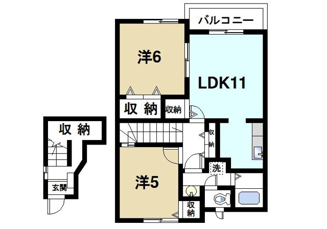 シャルマンⅡの間取り図2