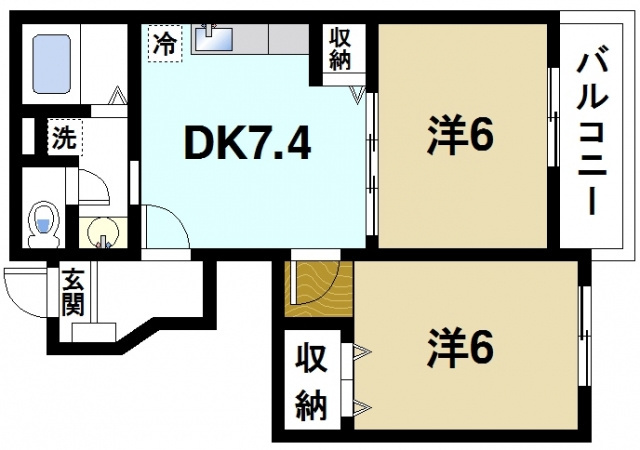 シャルマンⅠの間取り図1