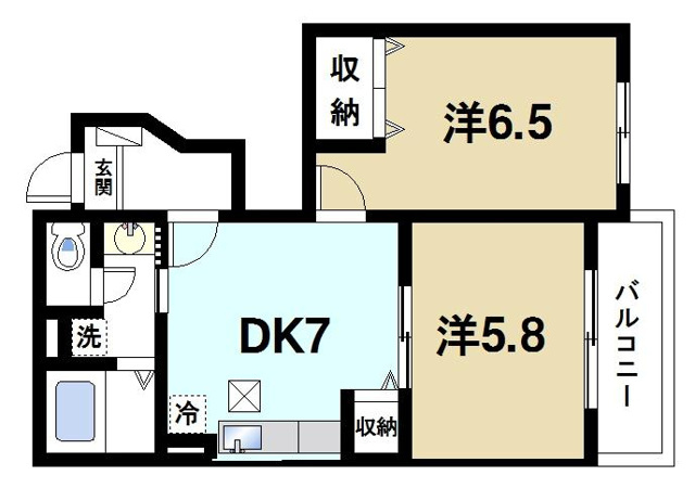 シャルマンⅡの間取り図1