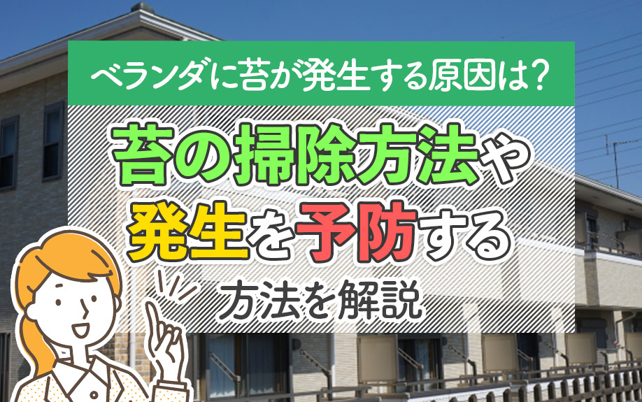 ベランダに苔が発生する原因は?苔の掃除方法や発生を予防する方法を解説
