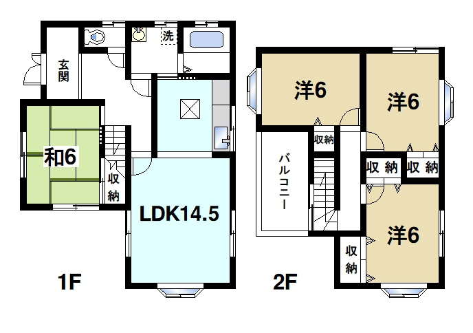 米村邸の間取り図1