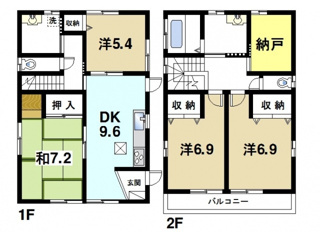 東田邸の間取り図1