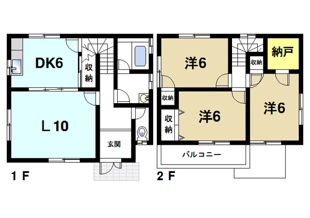 原田借家の間取り図1