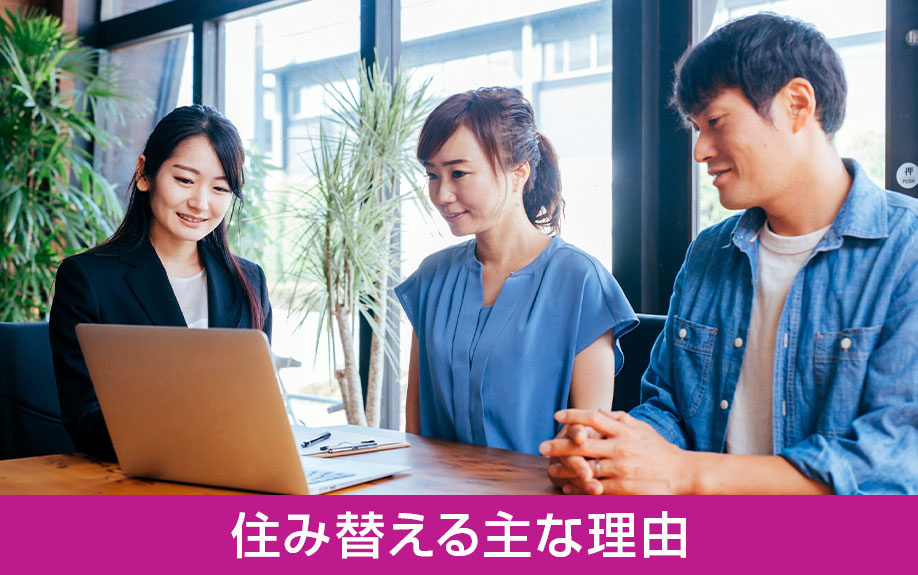一戸建てから一戸建てに住み替える主な理由