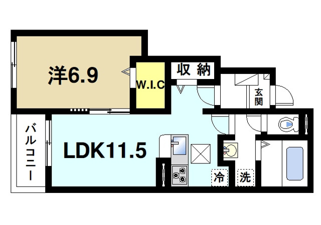 ベルソレイユⅠの間取り図1