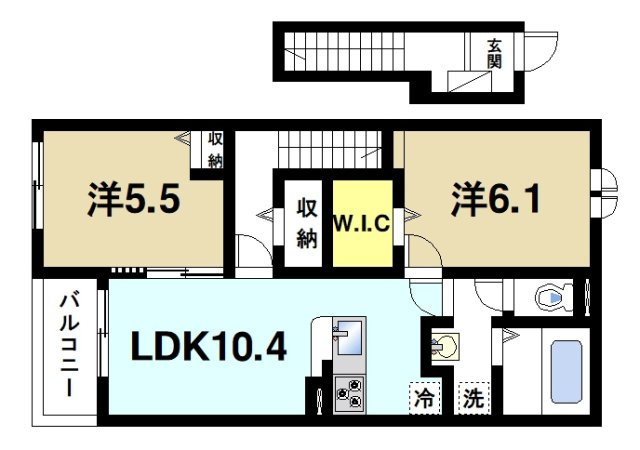 ベルソレイユⅠの間取り図2