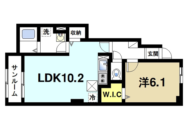 ベルソレイユⅡの間取り図1