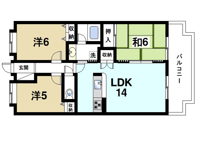 ベル菖蒲池の間取り図1