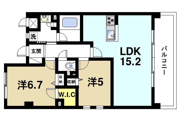 K-TERRACEあやめ池の間取り図3