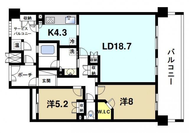 ローレルスクエア学研奈良登美ヶ丘Ⅰの間取り図2