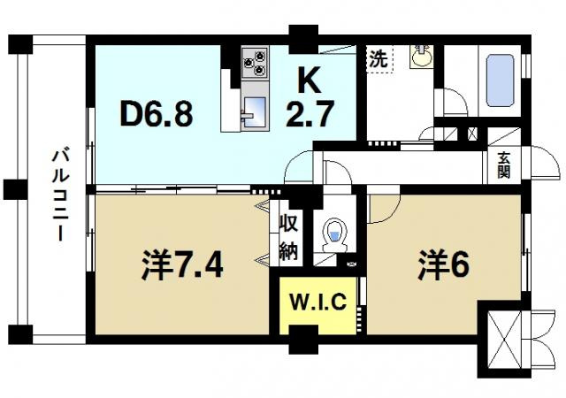 K-TERRACE学研奈良登美ヶ丘 南の間取り図1