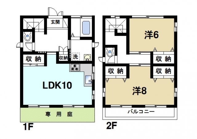 小泉町一戸建(645-150)の間取り図1
