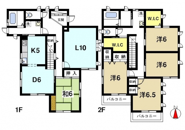 高杉邸一戸建の間取り図1