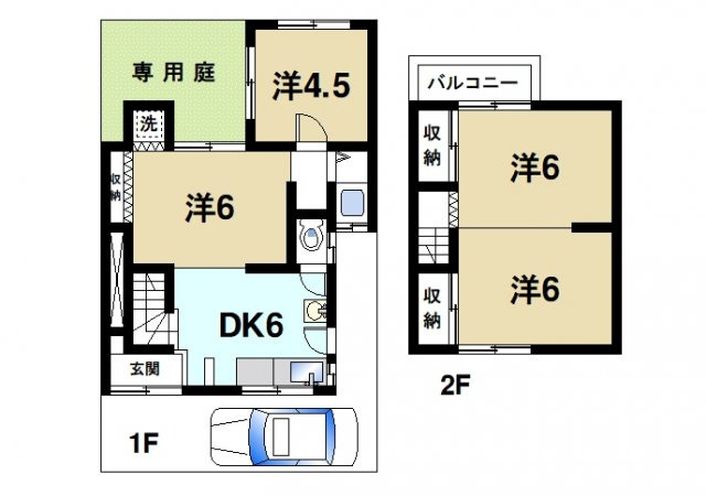 ハウス小林町の間取り図1