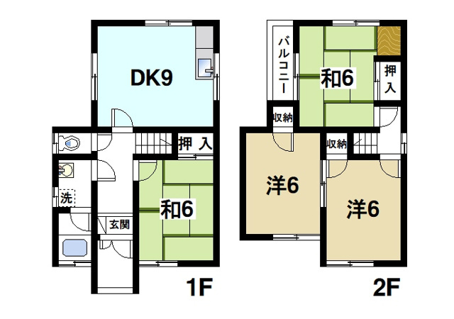小泉町戸建ての間取り図1