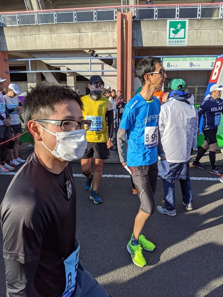 代表スタート前